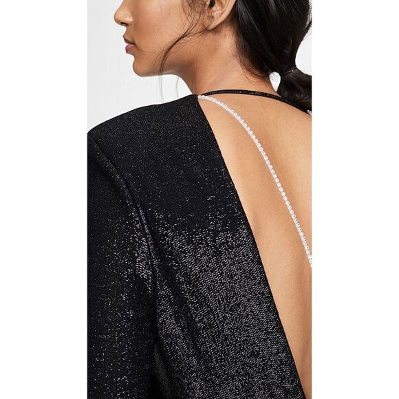 Brand new Michelle Mason Long Sleeve Mini Dress with Crystals size P - Picture 6 of 11